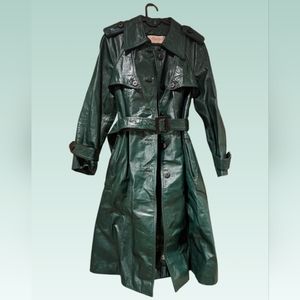 Vintage Martin's Genuine Leather Hunter Green Trench